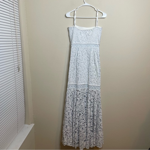 Tadashi Shoji Lace Overlay Strapless Dress - Picture 9 of 14